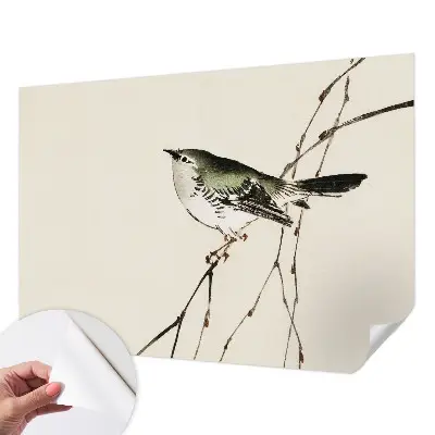 Zelfklevend fotobehang op maat met een harmonieuze vogelprint