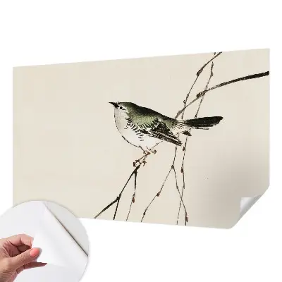 Zelfklevend fotobehang op maat met een harmonieuze vogelprint