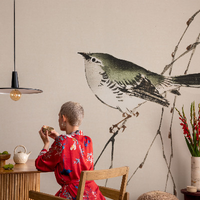 Zelfklevend fotobehang op maat Harmonieuze vogel