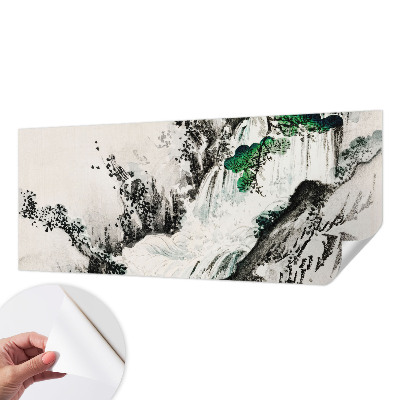 Fotobehang kinderkamer met een natuurlijke waterval als decoratie
