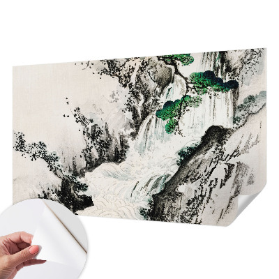 Fotobehang kinderkamer met een natuurlijke waterval als decoratie