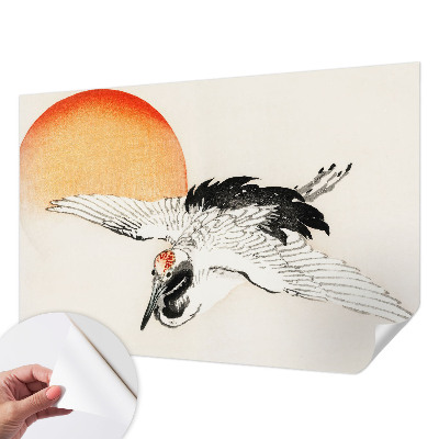 Fotobehang babykamer met een elegante kraan als print