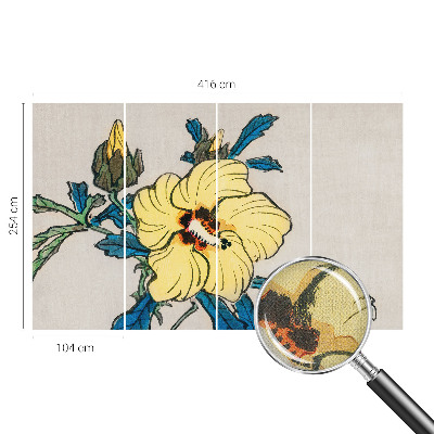Fotobehang voor kinderkamer Gele bloem