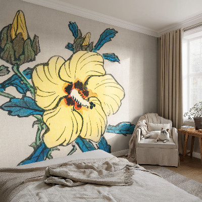 Fotobehang voor kinderkamer Gele bloem