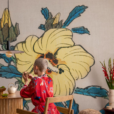 Fotobehang voor kinderkamer Gele bloem