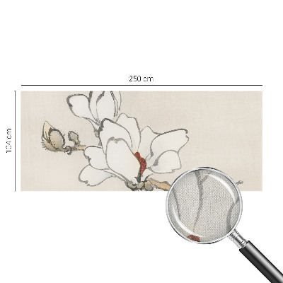 Fotobehang babykamer met delicate magnolia's