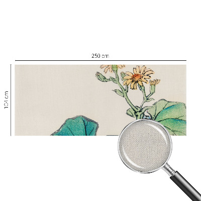 Fotobehang tienerkamer Bloem en bladeren