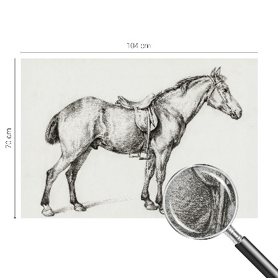 Zelfklevend fotobehang Schets van een paard