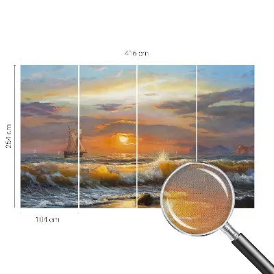 Zelfklevend fotobehang op maat met zeepanorama