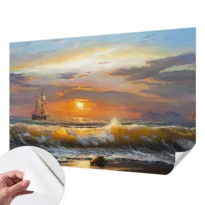 Zelfklevend fotobehang op maat met zeepanorama
