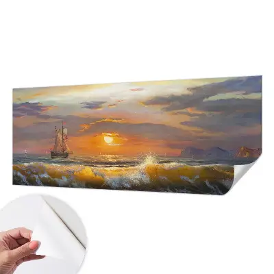 Zelfklevend fotobehang op maat met zeepanorama