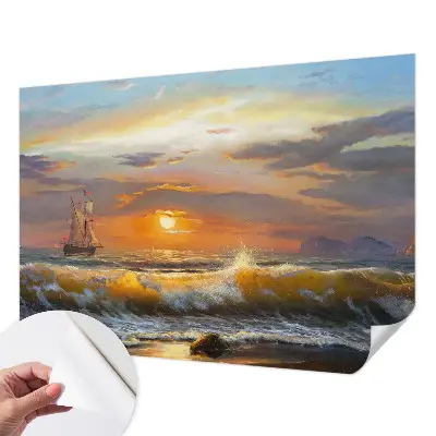 Zelfklevend fotobehang op maat met zeepanorama