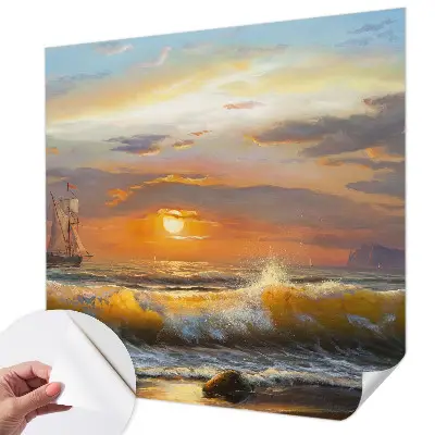 Zelfklevend fotobehang op maat met zeepanorama