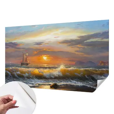 Zelfklevend fotobehang op maat met zeepanorama