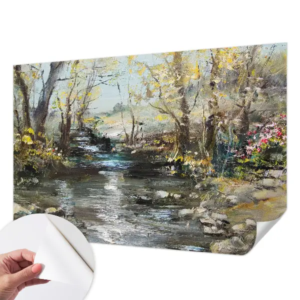 Fotobehang zelfklevend met het motief 'Bosbeek'