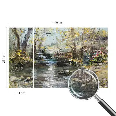 Fotobehang zelfklevend met het motief 'Bosbeek'