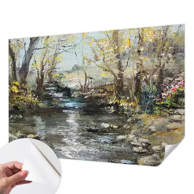 Fotobehang zelfklevend met het motief 'Bosbeek'
