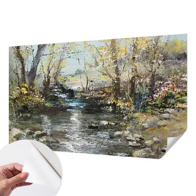 Fotobehang zelfklevend met het motief 'Bosbeek'