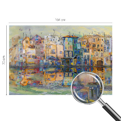 Zelfklevende behangsticker Magische stad