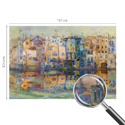 Zelfklevende behangsticker Magische stad