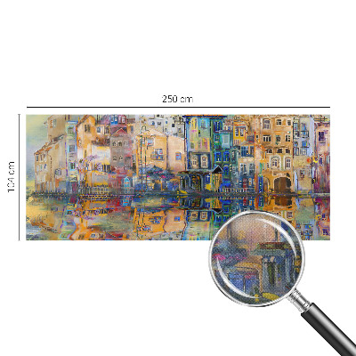 Zelfklevende behangsticker Magische stad