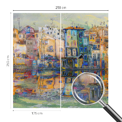 Zelfklevende behangsticker Magische stad