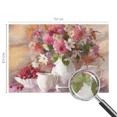 3D fotobehang met een print van wilde bloemen