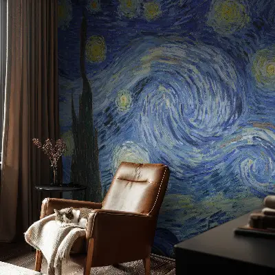 Foto behang voor de kinderkamer met het ontwerp 'Nachtvortex'