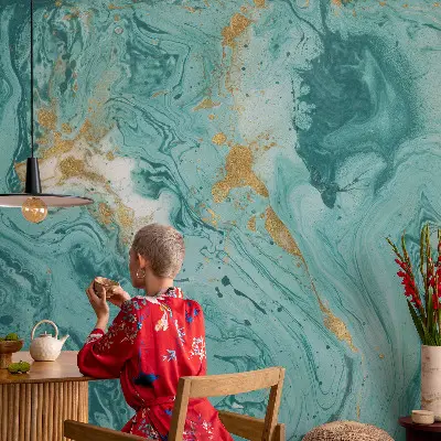 Fotobehang kinderkamer met motief van zeegolven