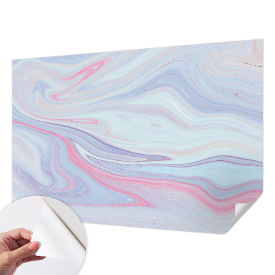 Fotobehang voor kinderkamer met een pastelkleurige werveling als dessin