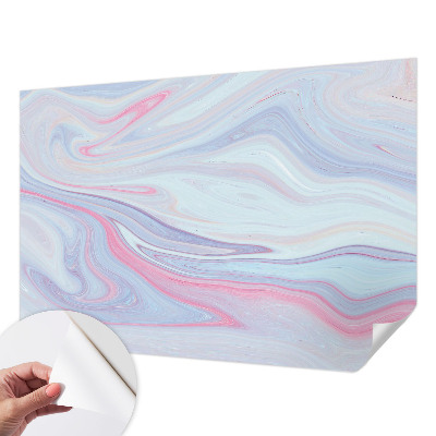 Fotobehang voor kinderkamer met een pastelkleurige werveling als dessin