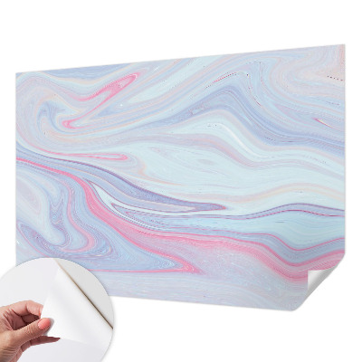 Fotobehang voor kinderkamer met een pastelkleurige werveling als dessin