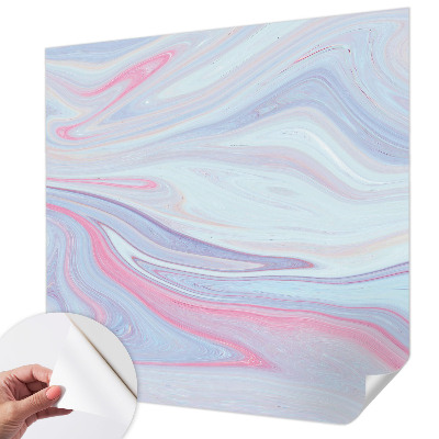 Fotobehang voor kinderkamer met een pastelkleurige werveling als dessin