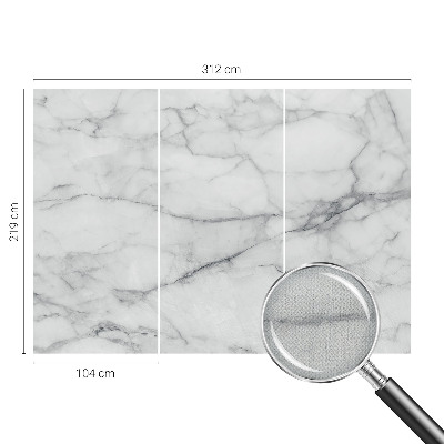 Fotobehang voor de kinderkamer met een elegante marmeren print