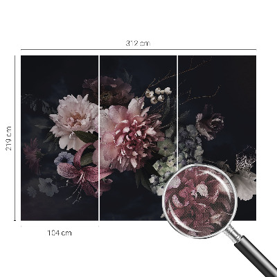 Fotobehang babykamer Bloemarrangement