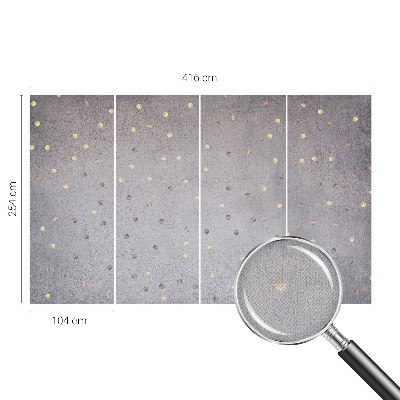 Zelfklevende behangsticker Symmetrische stippen