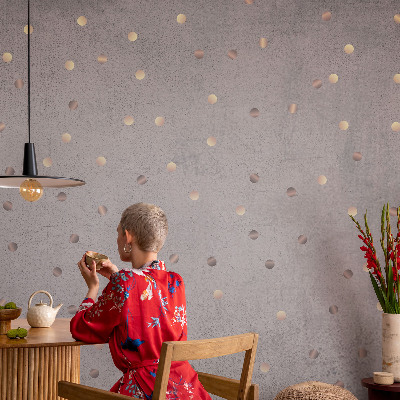 Zelfklevende behangsticker Symmetrische stippen