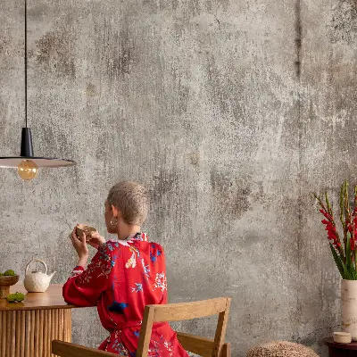 Foto behang voor de kinderkamer met een industriële ruimtescène