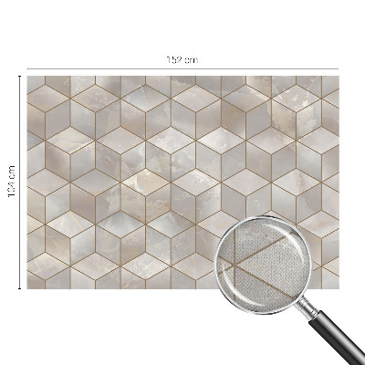 3D fotobehang Geometrische mozaïek