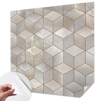 3D fotobehang Geometrische mozaïek