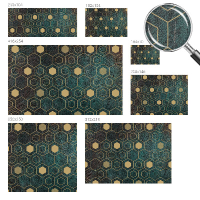 Fotobehang kinderkamer Geometrische zeshoeken