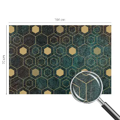 Fotobehang kinderkamer met een geometrisch zeshoekpatroon