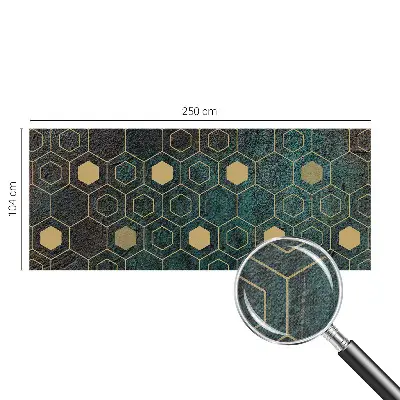 Fotobehang kinderkamer met een geometrisch zeshoekpatroon