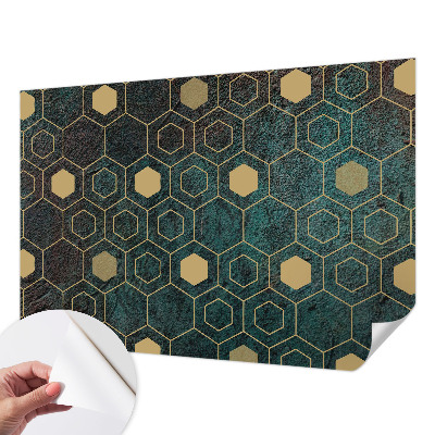 Fotobehang kinderkamer Geometrische zeshoeken