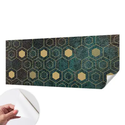 Fotobehang kinderkamer met een geometrisch zeshoekpatroon
