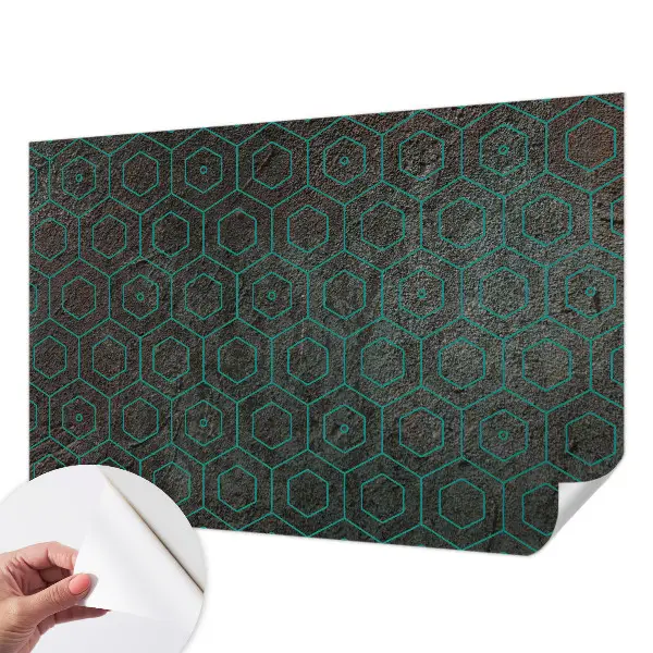 Fotobehang voor de kinderkamer met een geometrisch patroon