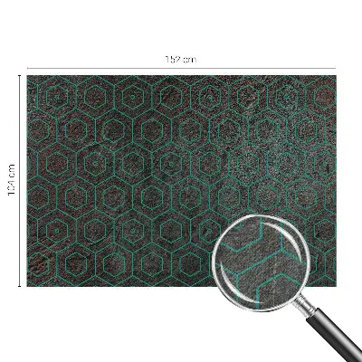 Fotobehang voor de kinderkamer met een geometrisch patroon
