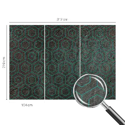 Fotobehang voor de kinderkamer met een geometrisch patroon