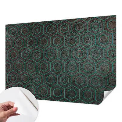 Fotobehang voor de kinderkamer met een geometrisch patroon