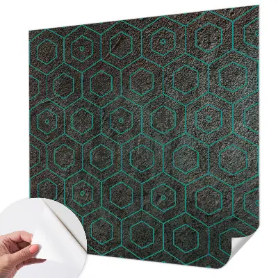 Fotobehang voor de kinderkamer met een geometrisch patroon